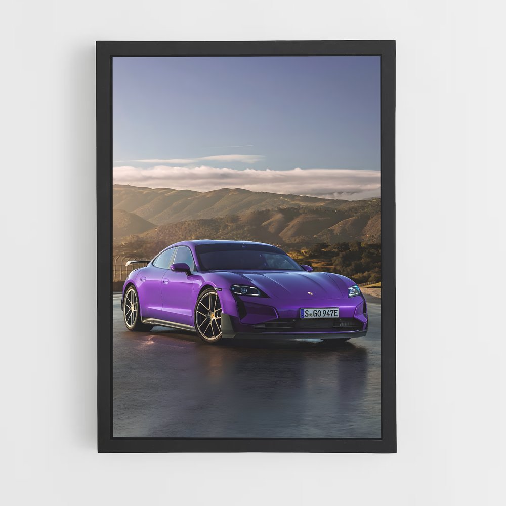 Poster Taycan Turbo Charge – affiche Porsche (vue 2)
